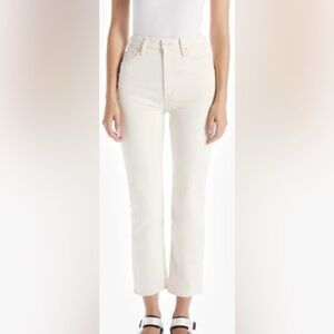MOTHER Superior High-Waisted Rider Ankle Jeans Color Act Natural Size 29